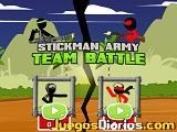 Stickman army team battle